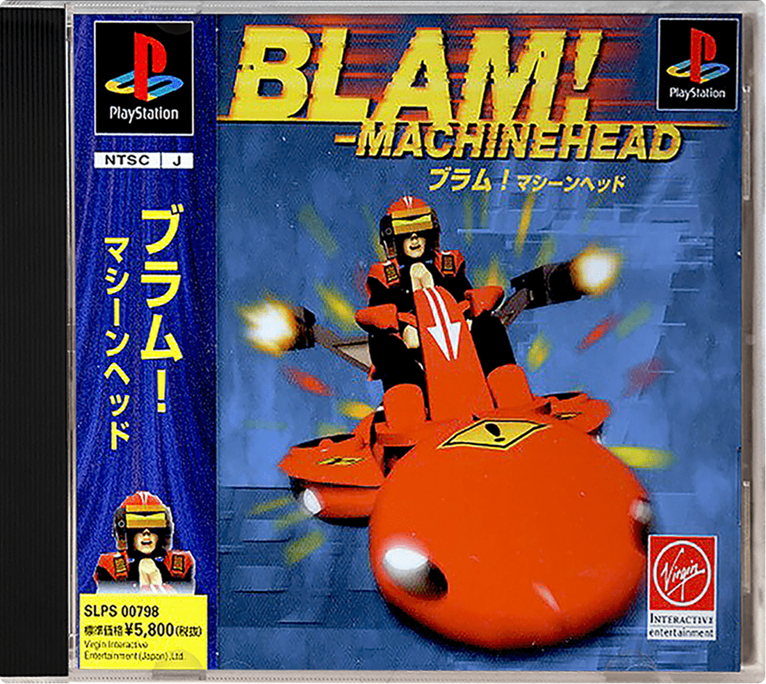 BLAM Machinehead box art for Playstation
